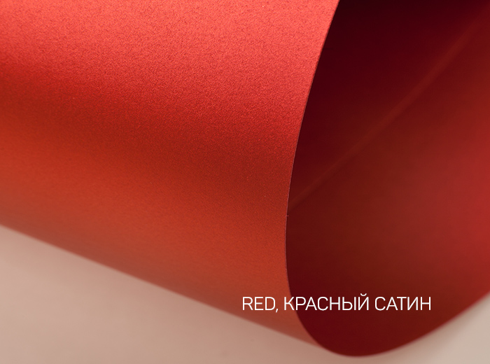 250-72X102-125-L MAJESTIC SATIN RED КРАСНЫЙ САТИН картон